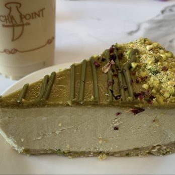 Mocha Point - Pistachio cheesecake & pistachio latte - Coffee & Tea Near Me - Saint Charles, Missouri