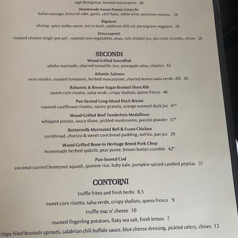 Alma Nove - menu - Italian Near Me - Hingham, Massachusetts