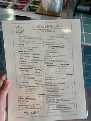 Menu photo 3 Fonda Moderna Newport Beach, CA Menu photo 3 Fonda Moderna Newport Beach, CA