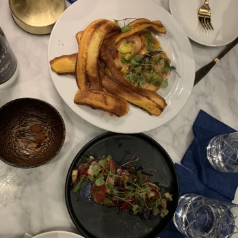 Bridges & Bourbon - Shrimp ceviche and salmon - New American Near Me - Pittsburgh, Pennsylvania