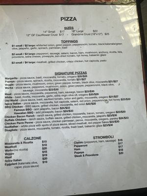 Menu photo 1 Graziano's Pizzaria Oceanside, CA