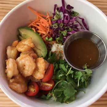 Bon Banh Mi - Shrimp bowl with jasmine rice - Asian Fusion Near Me - Mount Pleasant, South Carolina