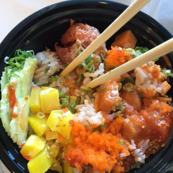 Poke Zone - 2 scoop Poke bowl with salmon, yellowtail, and spicy tuna! - Sushi Bars Near Me - Oakland, California Poke Zone - 2 scoop Poke bowl with salmon, yellowtail, and spicy tuna! - Sushi Bars Near Me - Oakland, California