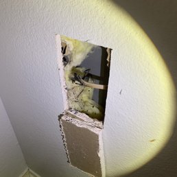 Brick nail causing the open