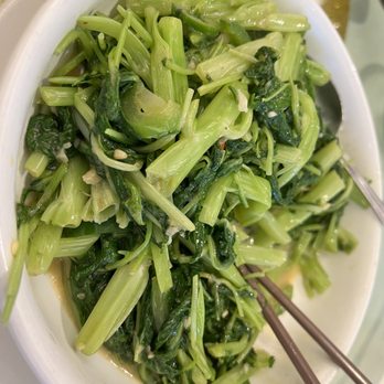 Henry's Cuisine - Water spinach with spicy bean curd sauce - Asian Fusion Near Me - Alhambra, California