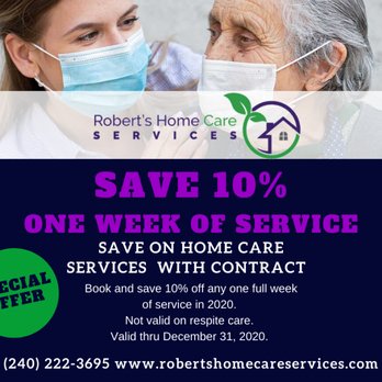 Robert's Home Care Services - Check Out Summer Savings! - Personal Care Services Near Me - White Plains, Maryland Robert's Home Care Services - Check Out Summer Savings! - Personal Care Services Near Me - White Plains, Maryland