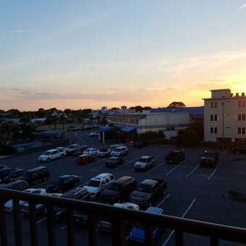 Hotel Tybee - View of parking lot from 4th floor North building - Hotels Near Me - Tybee Island, Georgia Hotel Tybee - View of parking lot from 4th floor North building - Hotels Near Me - Tybee Island, Georgia
