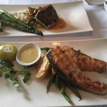 Oceanos Oyster Bar & Sea Grill - Sea bass and salmon steak entrees - Seafood Near Me - Fair Lawn, New Jersey Oceanos Oyster Bar & Sea Grill - Sea bass and salmon steak entrees - Seafood Near Me - Fair Lawn, New Jersey