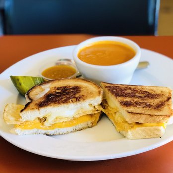 Fred 62 - Grilled cheese and tomato bisque soup - Diners Near Me - Los Angeles, California Fred 62 - Grilled cheese and tomato bisque soup - Diners Near Me - Los Angeles, California