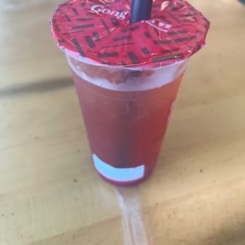 Gong Cha - Strawberry green tea, large - Bubble Tea Near Me - San Antonio, Texas Gong Cha - Strawberry green tea, large - Bubble Tea Near Me - San Antonio, Texas
