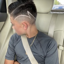 Kids cut with lines/ design.