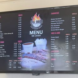 RJ 3 Chicken Shack - Bbq menu