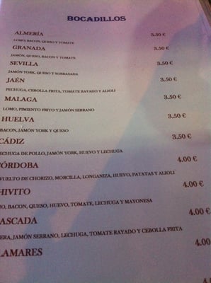 Menu photo 1 Sabor Andaluz Silla, V Menu photo 1 Sabor Andaluz Silla, V