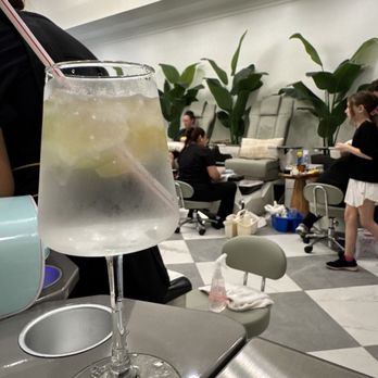 Nails by Chris - Very nice they serve all drinks in glasses and the water is cucumber lemon - Nail Salons Near Me - Valdosta, Georgia Nails by Chris - Very nice they serve all drinks in glasses and the water is cucumber lemon - Nail Salons Near Me - Valdosta, Georgia