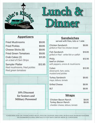 Menu photo 2 Mikes Kitchen Newberry, FL