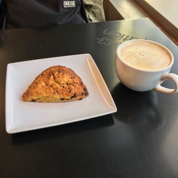 Ovation Coffee & Tea - Pumpkin Chocolate Scone + Moroccan Chai - Breakfast & Brunch Near Me - Portland, Oregon