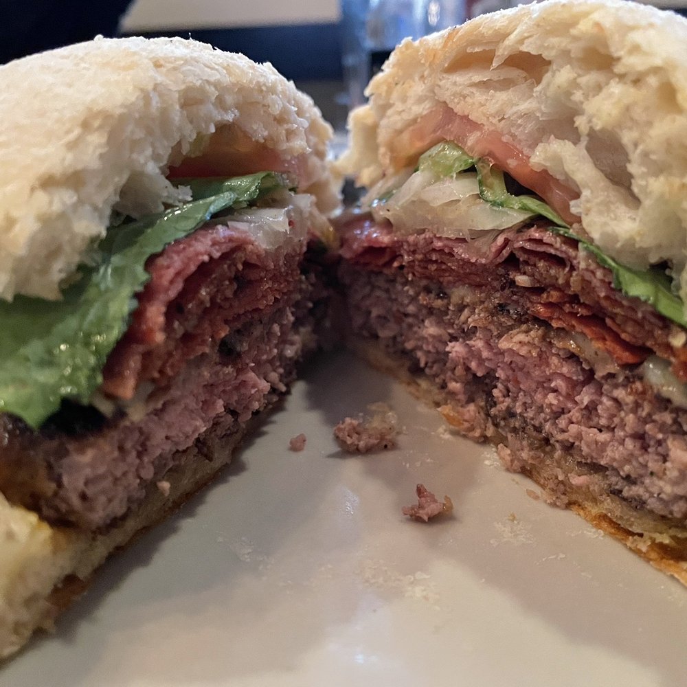 Merchant Tavern - Inside the Sinatra Burger - Gastropubs Near Me - Akron, Ohio Merchant Tavern - Inside the Sinatra Burger - Gastropubs Near Me - Akron, Ohio