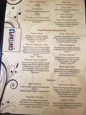 Menu photo 5 Cantina 73 Mexican Restaurant Mount Pleasant, NC