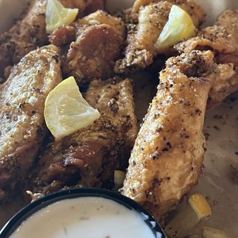 Fat Birds Wing Bar - Lemon Pepper Wings 8pc - Asian Fusion Near Me - Midland, Texas