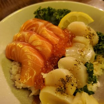 The Haam - Scallop and salmon don with ikura - Japanese Near Me - Toronto, Ontario The Haam - Scallop and salmon don with ikura - Japanese Near Me - Toronto, Ontario