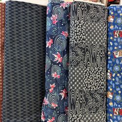 Nichi Bei Bussan - Love all these new Japanese printed fabrics! 4 sections of them now! Hee