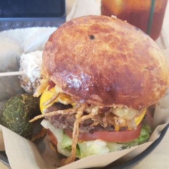 Cafe Maji - Maji Burger (w/ the cutest mini elote) - Coffee & Tea Near Me - Artesia, California Cafe Maji - Maji Burger (w/ the cutest mini elote) - Coffee & Tea Near Me - Artesia, California