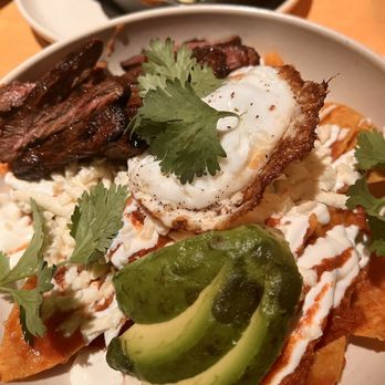 Mayahuel - Chilaquiles with Steak - Mexican Near Me - Astoria, New York Mayahuel - Chilaquiles with Steak - Mexican Near Me - Astoria, New York