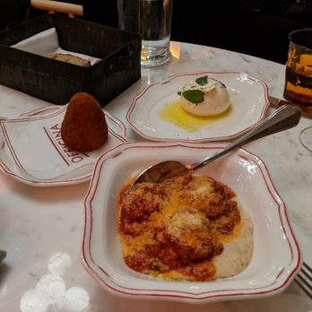 Officina - Arancini, polpette (meatballs) and burrata. - Italian Near Me - Washington, DC, District of Columbia Officina - Arancini, polpette (meatballs) and burrata. - Italian Near Me - Washington, DC, District of Columbia