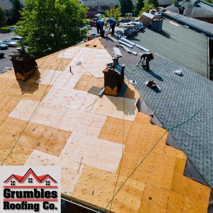 Slide of Grumbles Roofing