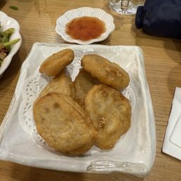 Fried lotus with minced pork and shrimp Fried lotus with minced pork and shrimp