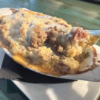 Loungin' Lizard - Elk shepards pie inside view. Big meat pieces. - Cocktail Bars Near Me - Cortez, Colorado