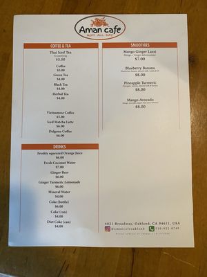 Menu photo 4 Aman Cafe Oakland, CA