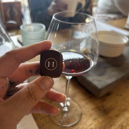 2021 clone 828 Pinot Noir & Pinot Noir infused chocolate truffle 2021 clone 828 Pinot Noir & Pinot Noir infused chocolate truffle