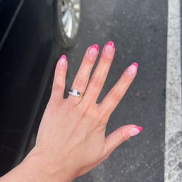 I did powder with tip and I absolutely love it. First time I've ever done dip and I'll do it forever. Favorite manicure ever