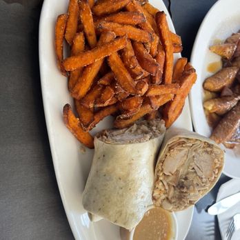Twins Eating House - Thanksgiving wrap and sweet potato fries - Breakfast & Brunch Near Me - Cornwall, New York Twins Eating House - Thanksgiving wrap and sweet potato fries - Breakfast & Brunch Near Me - Cornwall, New York