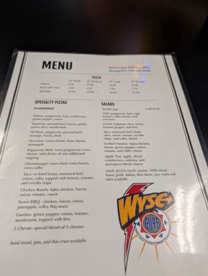 Menu photo 1 Wyse Guys West Unity, OH Menu photo 1 Wyse Guys West Unity, OH