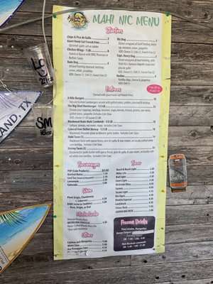 Menu photo 5 Mahi Nic South Padre Island, TX Menu photo 5 Mahi Nic South Padre Island, TX