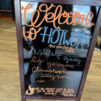 HOTWORX - Woodlands TX - Six Pines - Sign in front of - Yoga Near Me - The Woodlands, Texas