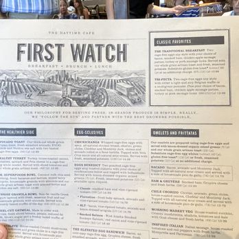 First Watch - Menu - Breakfast & Brunch Near Me - Clearwater, Florida