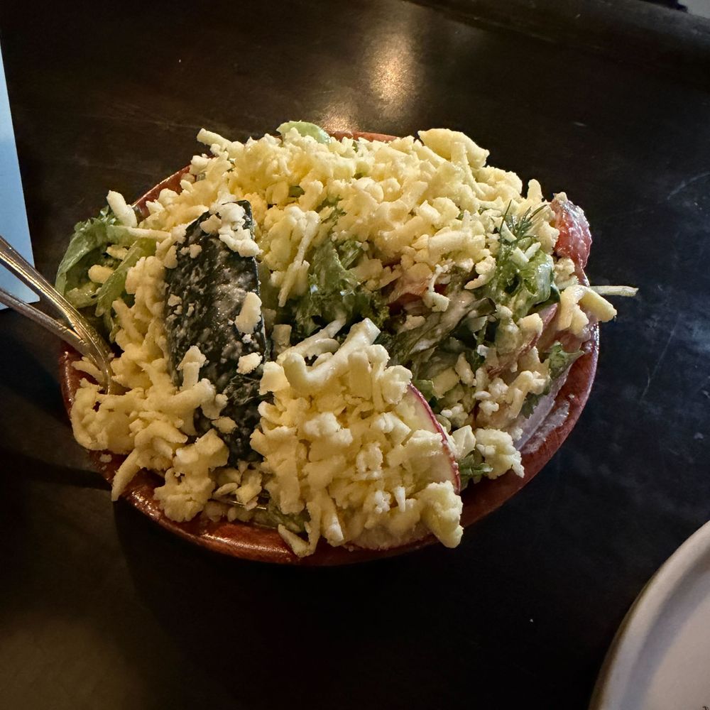overdressed salad