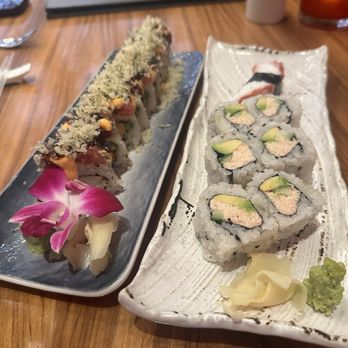 Morimoto - Tiger roll, California roll, and tako (octopus) - Japanese Near Me - Las Vegas, Nevada Morimoto - Tiger roll, California roll, and tako (octopus) - Japanese Near Me - Las Vegas, Nevada
