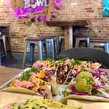 Shaka Kitchen - Lava Rock Shrimp, CauliPua Tacos, Tiki Tacos (3 Tacos), Mauna Kea - Breakfast & Brunch Near Me - Hoboken, New Jersey Shaka Kitchen - Lava Rock Shrimp, CauliPua Tacos, Tiki Tacos (3 Tacos), Mauna Kea - Breakfast & Brunch Near Me - Hoboken, New Jersey