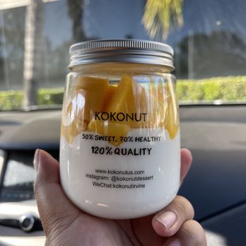 KOKONUT - Coconut Pudding w/ Mango - Ice Cream & Frozen Yogurt Near Me - Costa Mesa, California KOKONUT - Coconut Pudding w/ Mango - Ice Cream & Frozen Yogurt Near Me - Costa Mesa, California