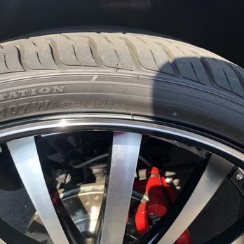 Capital Wheel Repair - BEFORE: Left Rear Rim (driver's side rear) - Wheel & Rim Repair Near Me