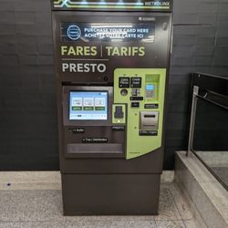 Bloor-Yonge Subway Station - PRESTO kiosk