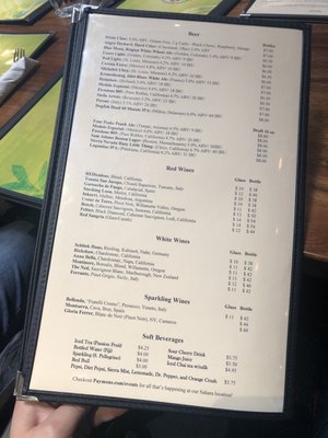 Menu photo 7 Paymon's Fresh Kitchen  Las Vegas, NV
