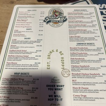 Green Frog Inn - Menu - American Near Me - Fort Wayne, Indiana