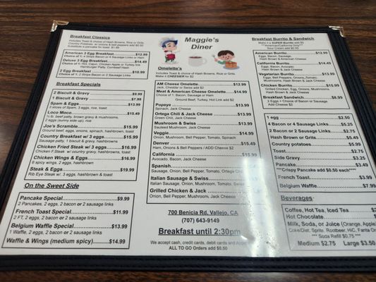 Menu photo 3 Maggie's Restaurant Vallejo, CA Menu photo 3 Maggie's Restaurant Vallejo, CA
