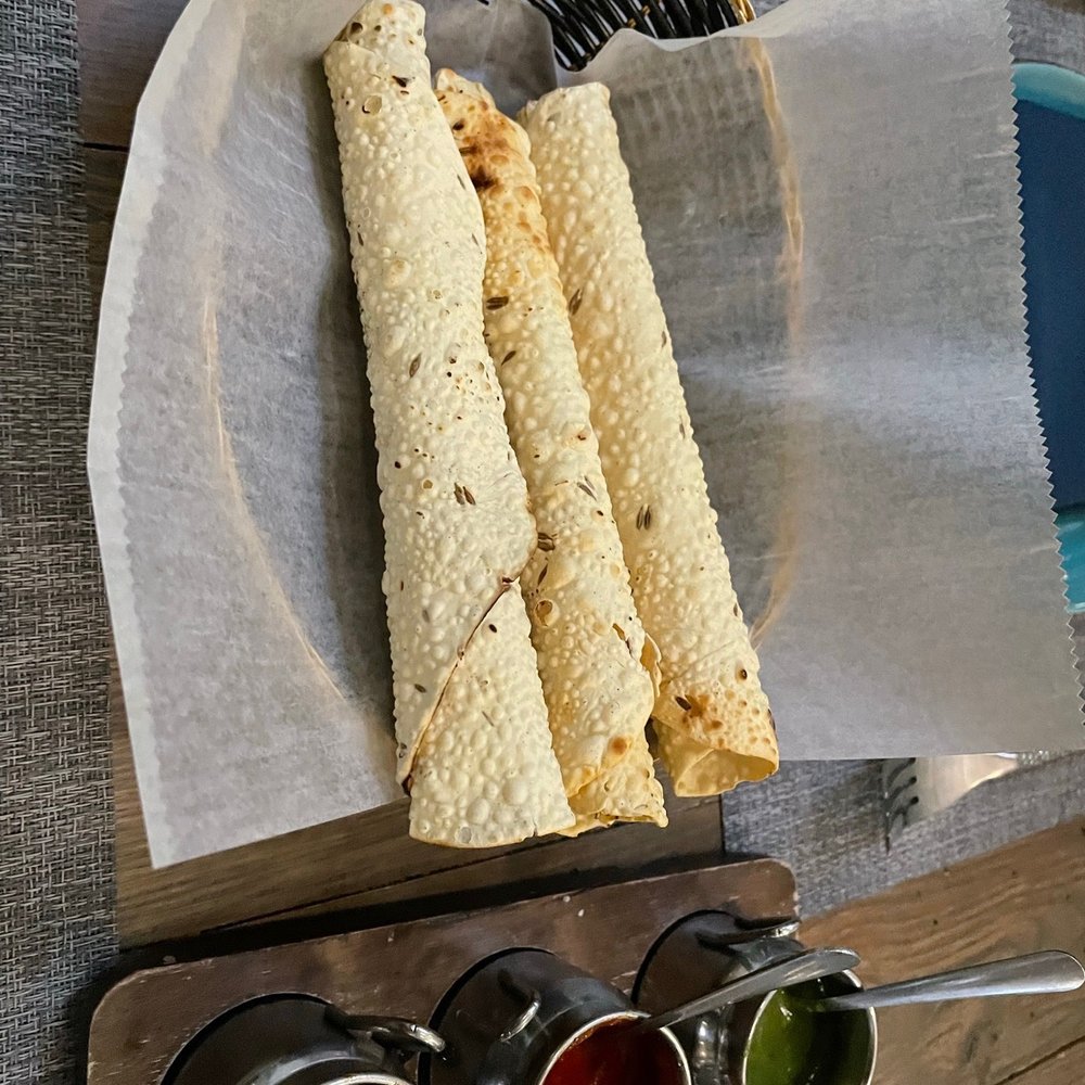 Jalwa:Modern Indian Dining - Complimentary papad and chutney - Indian Near Me - Montclair, New Jersey