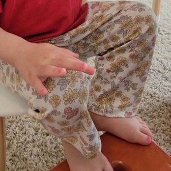 2Q Nail Spa + Eyelashes - My 3yo daughter showing off her nails when we got home. - Nail Salons Near Me - Montclair, California